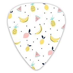 Médiators guitare banane citron pastèque 12 pièces médiators ukulélé 0,46 mm 0,71 mm 0,96 mm - Les Beatles, Paul McCartney, John Lennon, RIngo Starr, George Harrison