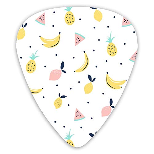 Médiators guitare banane citron pastèque 12 pièces médiators ukulélé 0,46 mm 0,71 mm 0,96 mm - Les Beatles, Paul McCartney, John Lennon, RIngo Starr, George Harrison Médiators guitare banane citron pastèque 12 pièces médiators ukulélé 0,46 mm 0,71 mm 0,96 mm