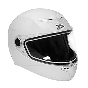 Royal Enfield Solid Full Face Helmet Gloss White M