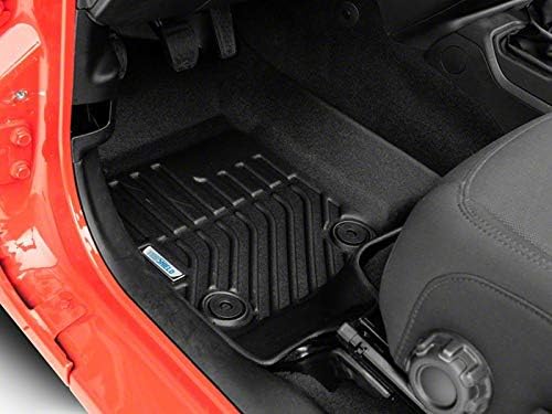 Precision Molded Front Floor Liners; Black Compatible with 18-22 Jeep Wrangler JL