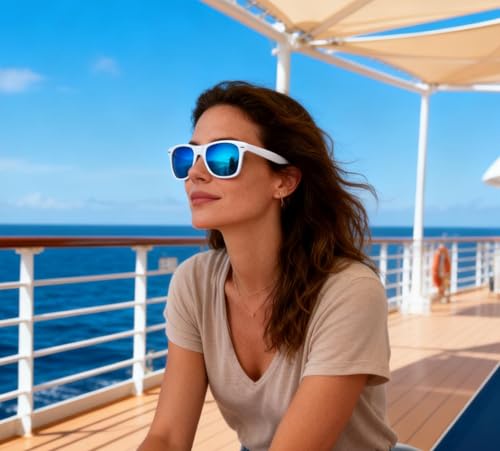 Image of FEISEDY Classic Square Retro Polarized Sunglasses Women Men 80s Sun Glasses Trendy UV400 B1858