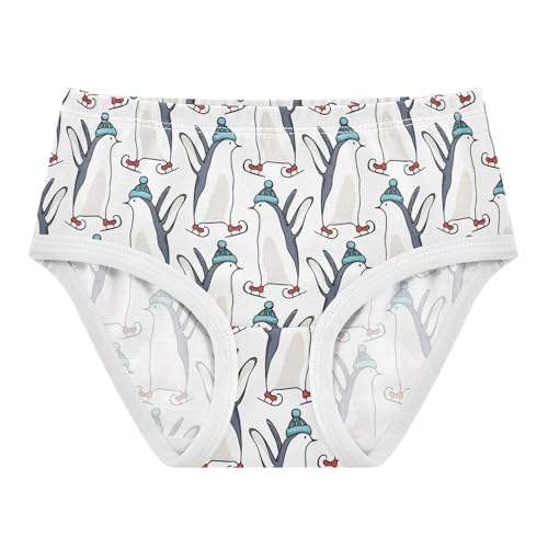 Girls' Underwear Penguins Cotton Stretch Comfort Toddler Panties