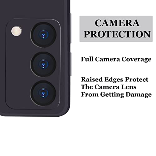 Image of A rtistque Liquid Soft Silicone Shockproof Flexible with Camera Protection Back Cover Case for Realme GT Master Edition 5G - Black