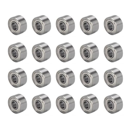 20 x 693ZZ miniaturowe łożysko kulkowe 3 x 8 x 4 mm – precyzyjne łożysko ze stali, podwójnie uszczelnione, do modelarstwa, drukarek 3D, silników elektrycznych, dronów i projektów hobbystycznych