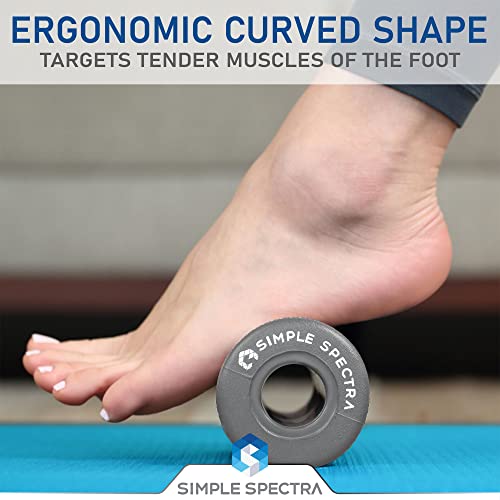 Simple Spectra Foot Massager Roller - Ergonomic Designed Massage Tool For Muscle Pain Relief From Plantar Fasciitis | Best For Trigger Point Release, Acupressure Reflexology With Ebook Guide #TOP5
