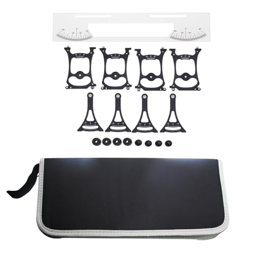 ZorgMax RC Car Setup Station 1/10 Scale, High-Precision Chassis Alignment & Camber Gauge Tool Set for On-Road Touring Car, Suspension Tuning Kit