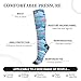 Supdreamc Women's Fashion Lightweight Socks Colorful Clouds And Stars, Cute Compression Knee High for Daily Wear Running Hiking Travel Casual Comfort