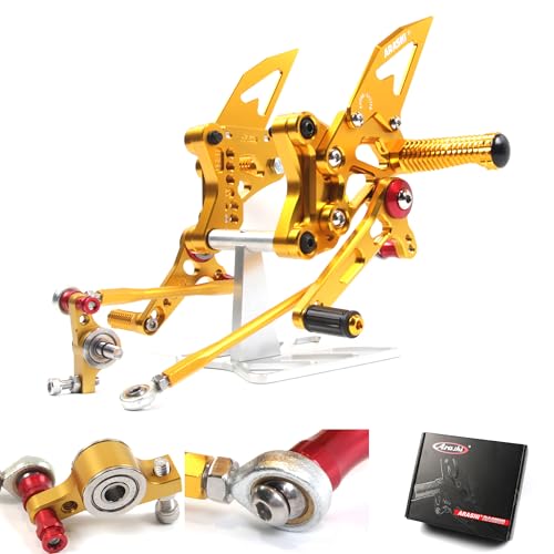 Rétroviseurs réglables pour Ducati 848 1098 1198 | Rétroviseur moto doré 2007-2013