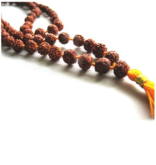 OPTIMUS RUDRAKSHA Natural 5 Mukhi Rudraksha Mala Nepali 108 Beads ...
