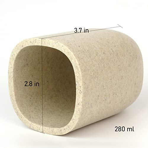 Bathroom Tumbler Cup, Toothbrush Holder Polyresin Toothbrush Organizer Make Of Resin, Toothpaste Holder Stand Cups Drinking For Bathroom #TOP4