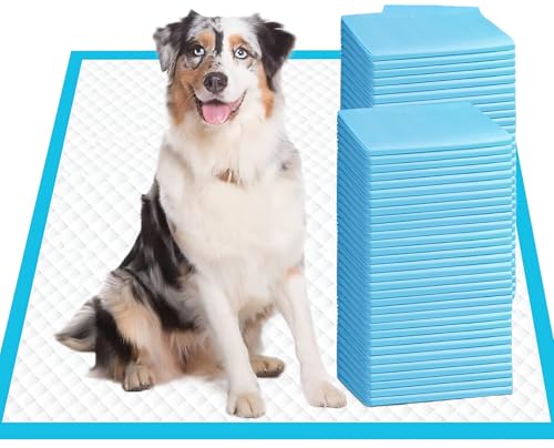 Image of Aurora Pet Ultra-Absorbent Puppy Pee Pads - XL 24x35 Inch, Leak-Proof & Quick-Dry Potty Training Pads (20-Pack), Extra-Large Protection for Puppies & Dogs - Blue & White