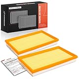 A-Premium 2-PC Engine Air Filter Compatible with Nissan Maxima 1985-1988, 200SX, 300ZX, Multi,