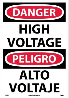 Panneau danger électrique OSHA pour sécuriser un local technique