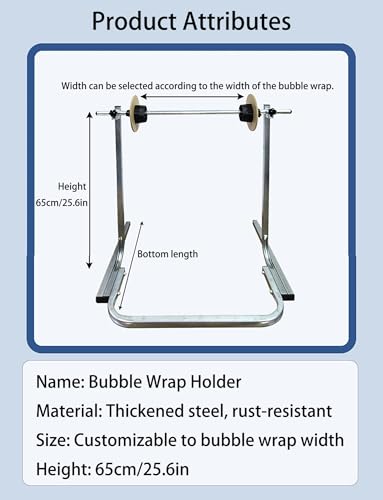 Distributeur de papier bulles en acier pour emballage pro