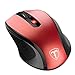 Produktbild VicTsing Mini Schnurlos Maus Wireless Mouse 2.4G 2400 DPI 6 Tasten Optische Mäuse mit USB Nano Empfänger Für PC Laptop, Microsoft Pro, Office Home (Rot)