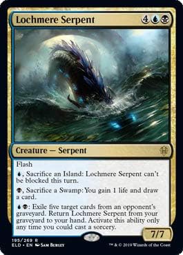 Magic: The Gathering - Lochmere Serpent - Foil - Throne of Eldraine