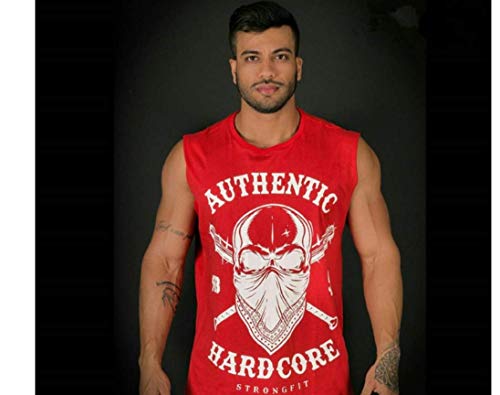 DACEBEIXIN Sports Vest, Men Yellow Top Sleeveless Cotton Gym Sport Running Tees Singlets Fitness Stringer Muslce Undershirts