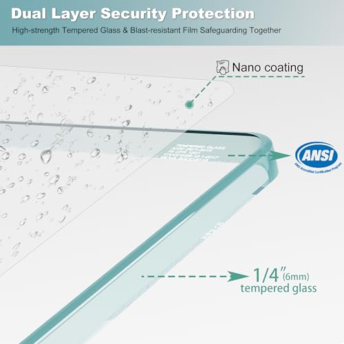 Klajowp-Bathtub-Shower-Door-51-W-x-59-H-Frameless-Shower-Door-with-Foldable-Hinged-Design-Clear-Tempered-Glass-Bathtub-Door-Matte-Black-Finish-Reversible-Installation-Option