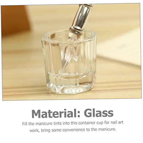 MERRYHAPY 8pcs Vasos de Vidrio para Manicura miniatura 2