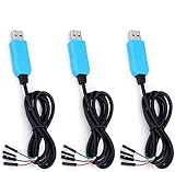 ZHITING PL2303TA Serielles USB-zu-TTL-Kabel Debug-Konsolenkabel für Raspberry Pi (3er-Pack)
