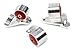 Innovative Mounts B19350-75A Billet (Silver Aluminum Mount Kit 90-91/92-93 Acura Integra GS-R 75A BushingCable)