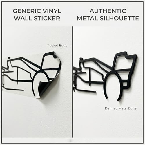 Image of Herrlich Homes F1 Car Metal Wall Art | Metal | Easy to Hang | Car lover Gift | Classic Silhouette Metal Wall Decor | 70 cm