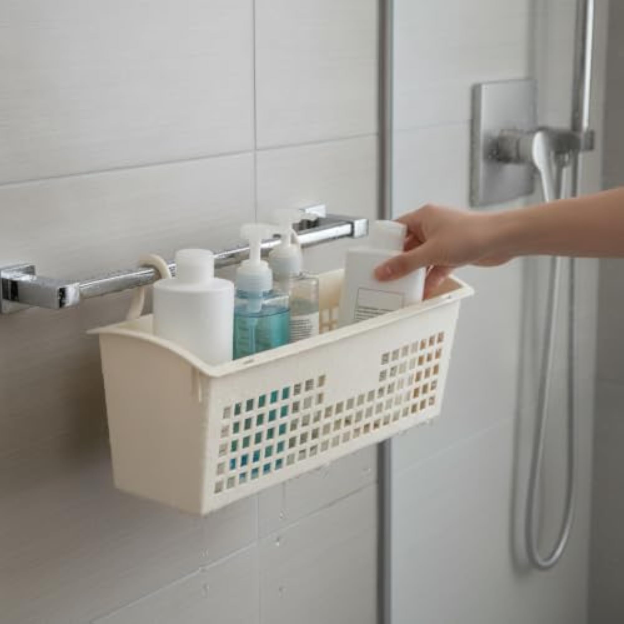 Dorm Bedside Hanging Storage Basket with Dual Ears