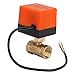 Produktbild Motorisierter Kugelhahn, G3/4 DN20 AC220V Motorisierter Messing-Kugelhahn Elektrisches 2-Wege-Ventil 3-Draht 1-Punkt-Steuerung zum Heizen von Solarwarmwasserbereiter Industriewerkzeuge
