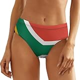 South African Flag Ladies Sexy Panties Low Waist, Sexy Lingerie Sexy Bikini Panties SetXL