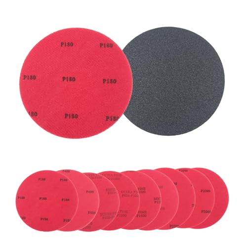 BRAVER LEMON 9 Piece Bowling Ball Resurfacing Kit with Sanding Pads Grit 180 400 500 800 1200 2000 2500 3000 5000