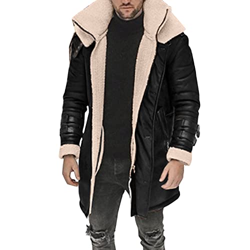 Mens Fall Jackets Long Zip Front Outer Coat - image 1