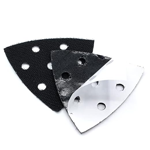 2x Ersatzklett selbstklebend Dreieck Schleifplatte Schleifschuh Schleifteller 93 x 93 x 93 mm für Bosch Deltaschleifer PDA 100 120 180 240 E