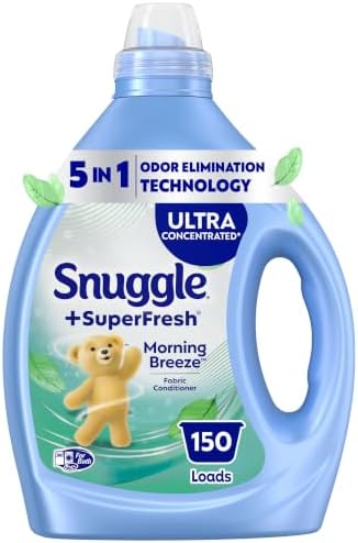 Snuggle Liquid Fabric Softener, SuperFresh Spring Burst, Eliminates Tough Odors, 150 Loads