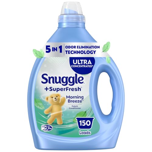 Snuggle SuperFresh Fabric Softener Liquid, Ultra Concentrated, 78.8 Oz, 150 Medium Loads, Morning...
