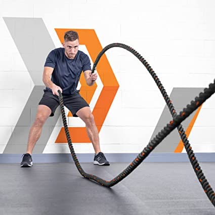 METIS Cuerda de Batalla │Battle Rope para Entrenamiento | Cuerda de Fitness para Crossfit y Entrenamiento Funcional | Longitud de 9m/12m/15m | Grosor de 38/50mm - Imagen 3