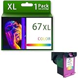 hp 6730b printer [Matériaux de qualité supérieure] – Nos cartouches d'encre 67XL sont fabriquées à partir de matériaux de haute qualité, la puce améliorée, garantissant des performances durables et des résultats d'impression exceptionnels.