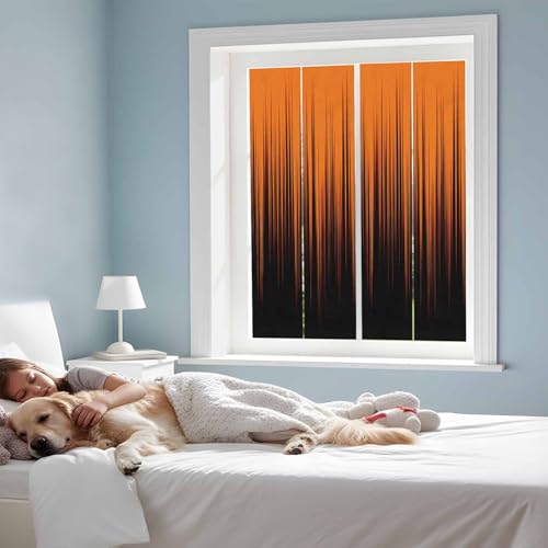 Película de Privacidad para Ventanas Naranja 17.7x39.3 in miniatura 3