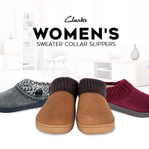 Clarks Women's Knit Scuff Slippers3