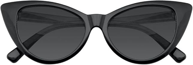 Boolavard Cateye Women's Sunglasses Classic Vintage Design with High Pointed Wings