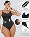 FeelinGirl Plus Size Shapewear Tummy Control Seamless Bodysuits for Women Sculpting Thong Body Shaper 5XL-6XL