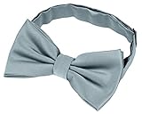 Helido Fliege für Herren, 12 verschiedenfarbige Schleifen/Fliegen passend zu Hemd und Anzug oder Smoking + Geschenkbox (Hellblau)