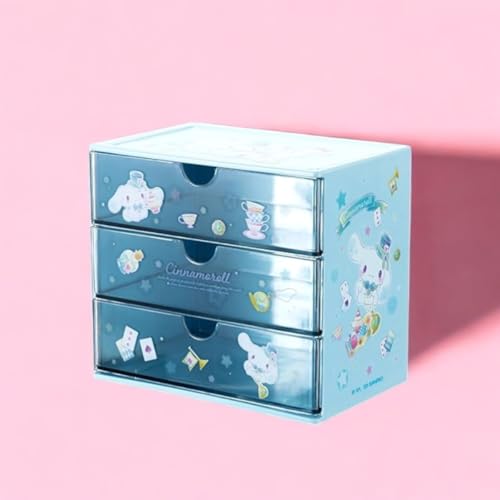 Caixa Organizadora Cinnamoroll com 3 Gavetas Sanrio Miniso