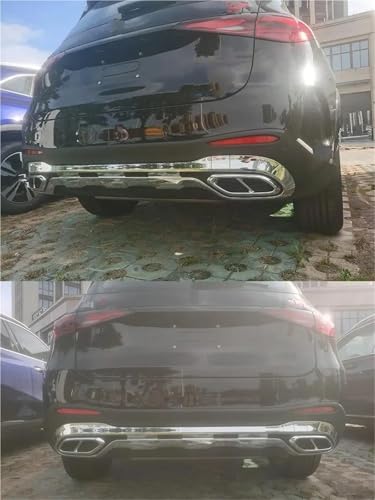 Tuyaux d'échappement quatre voies Mercedes GLC embouts de finition en acier inoxydable - 3
