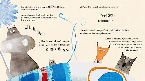 Das Dings: Poetisches Bilderbuch ab 3 Jahren über Neugier, Gemeinschaft und den Umgang mit Unbekanntem – vue 7