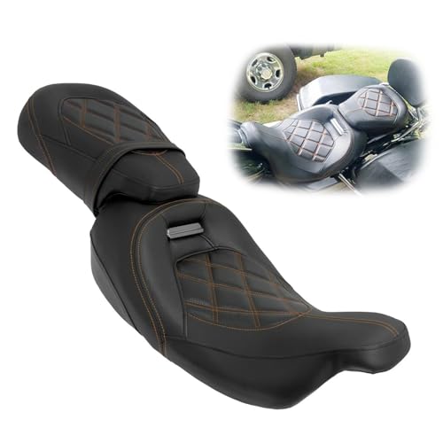 Asiento pasajero y piloto para Harley Road King FLHRC con acabados de alta calidad