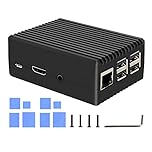 Geekworm Boîtier en Alliage d'aluminium (P252) pour Raspberry Pi 3 Modèle B+ / 3B