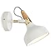 Produktbild Wandleuchte Industrie-Art Macaron Eisen Wandleuchte regulierbarer Lampe Arm lesen Holz-Wand-Lampe Schlafzimmer Nacht Wohnzimmer Flurwand Licht Leuchte E27 (Color : White)
