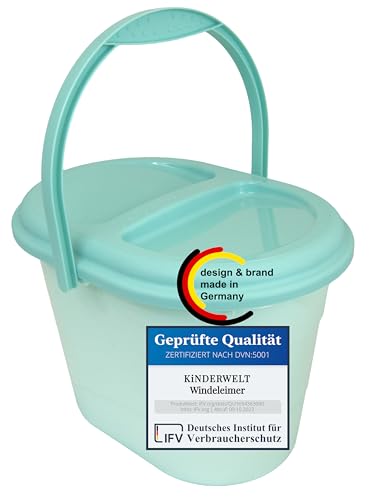 Kinderwelt Premium Windeleimer aquamarin
