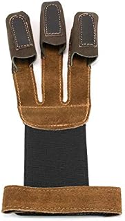 ALLNESS INC Three Finger Leather Archery Glove (X-Lagre)