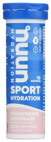 Nuun Hydration: Strawberry Lemonade Electrolyte Drink Tablets (2 Tubes of 10 Tabs)